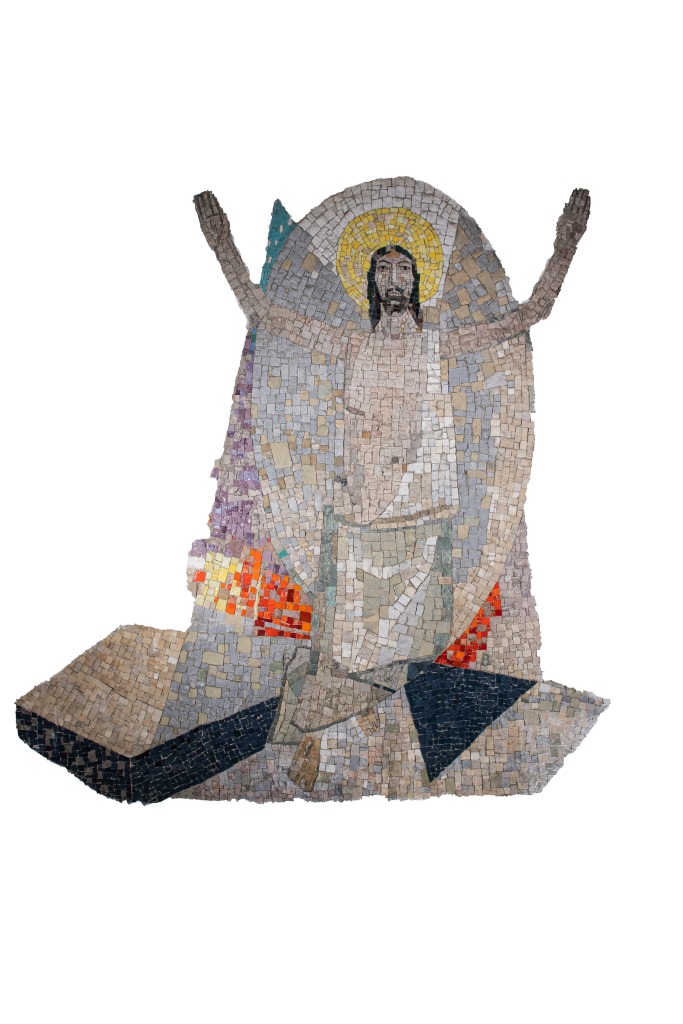 Karl Bauer 648 Auferstehung Mosaik Kreuzbergl